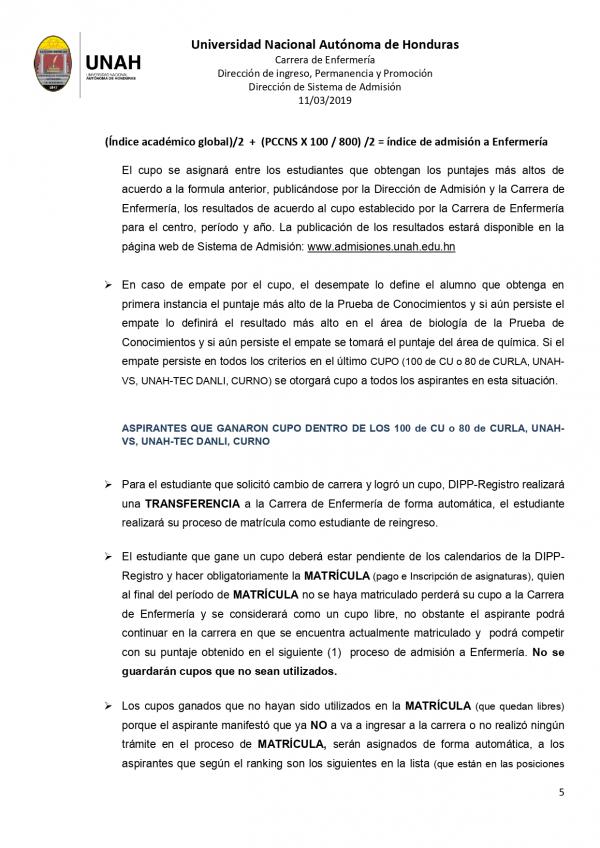 2. PROCEDIMIENTO CAMBIO DE CARRERA A ENFERMERIA Feb. 2019 page 0005